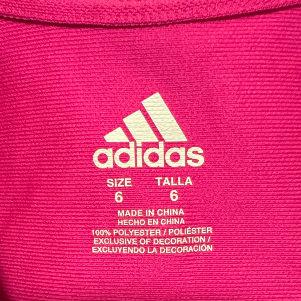 Adidas Kids Pink Ruffle Polo Dress - Picture 2 of 5